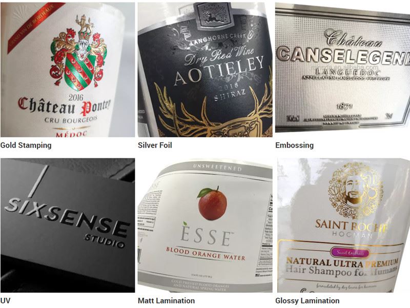 Embossed Sticker Labels