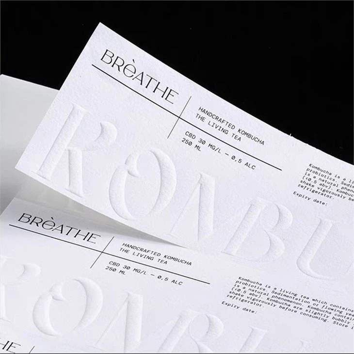 Embossed Sticker Labels